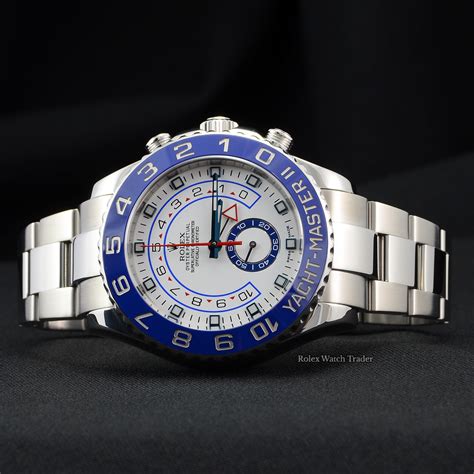 used rolex yachtmaster blue face 18k gold|rolex yacht master price.